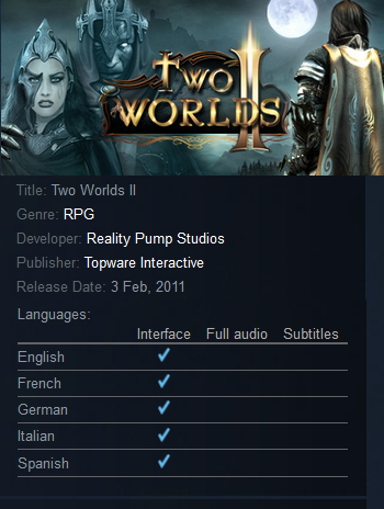 Two Worlds II Steam - Click Image to Close